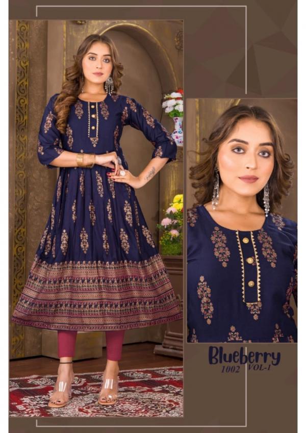 Blueberry Vol 1 Ethnic Wear Anarkali Kurti Collection